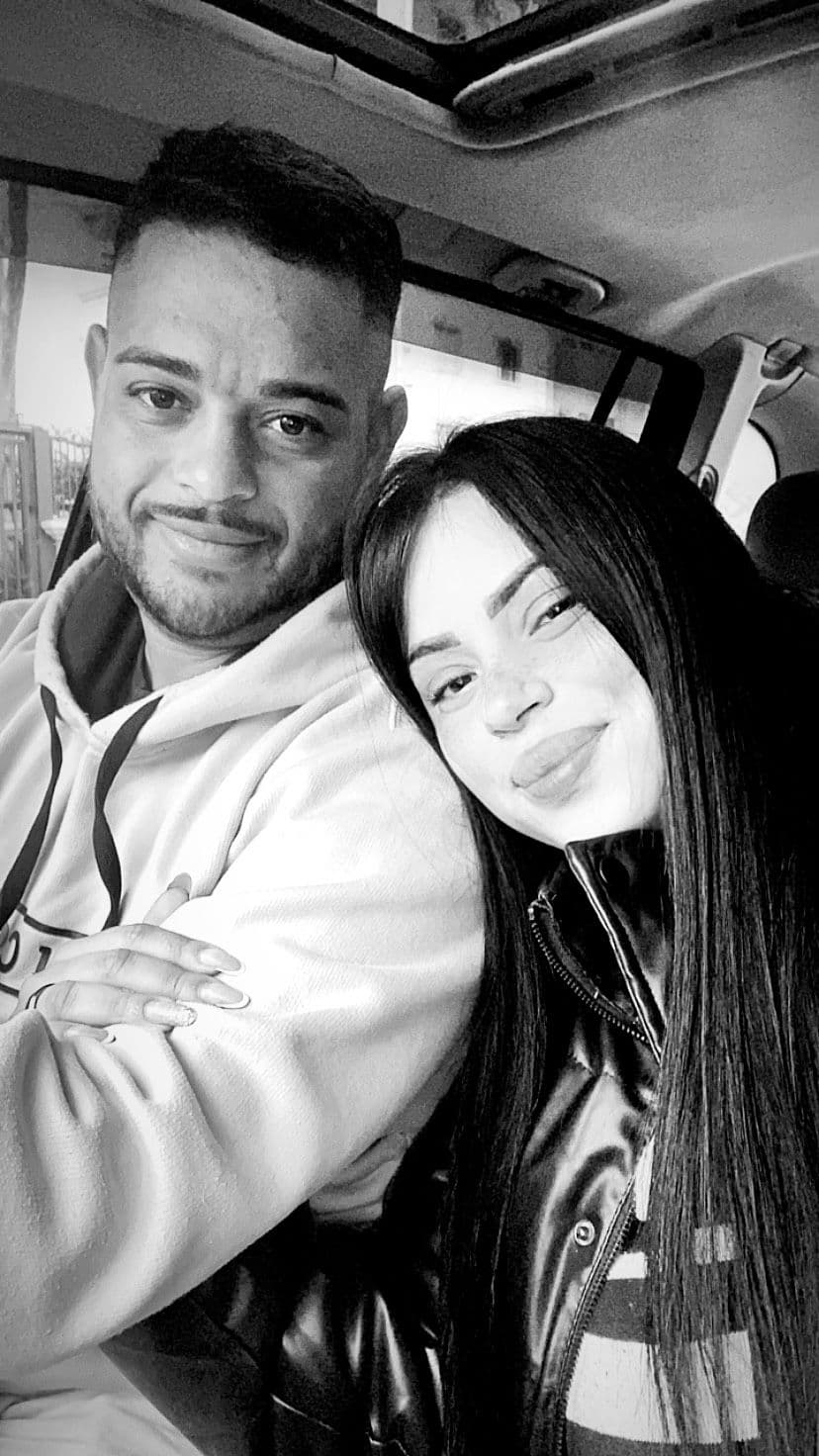 Willian e Bianca celebrando